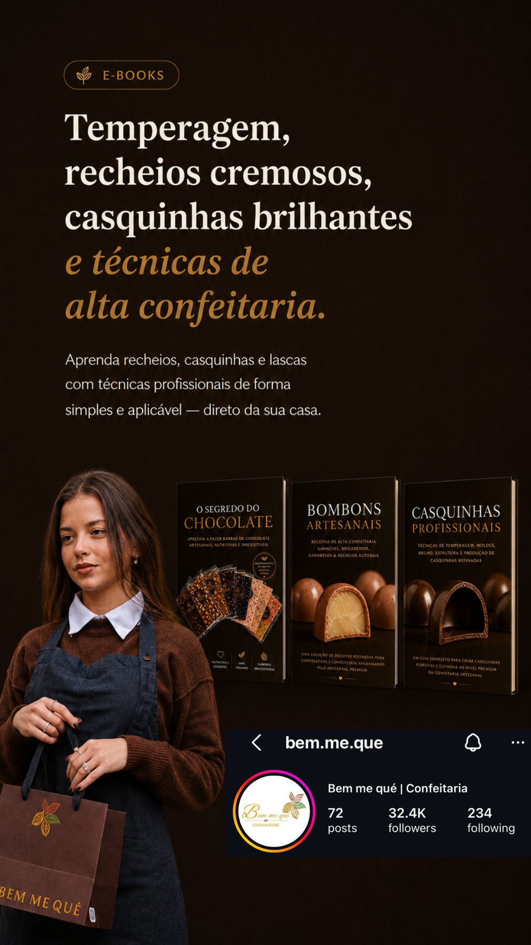 Coleção de ebooks de chocolate — Temperagem, recheios cremosos e técnicas de alta confeitaria por Judith Kolker