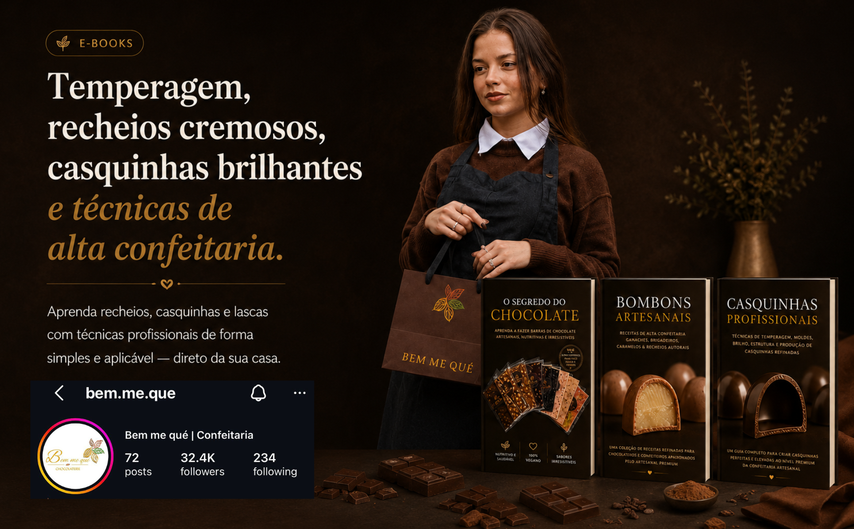 Coleção de ebooks de chocolate — Temperagem, recheios cremosos e técnicas de alta confeitaria por Judith Kolker