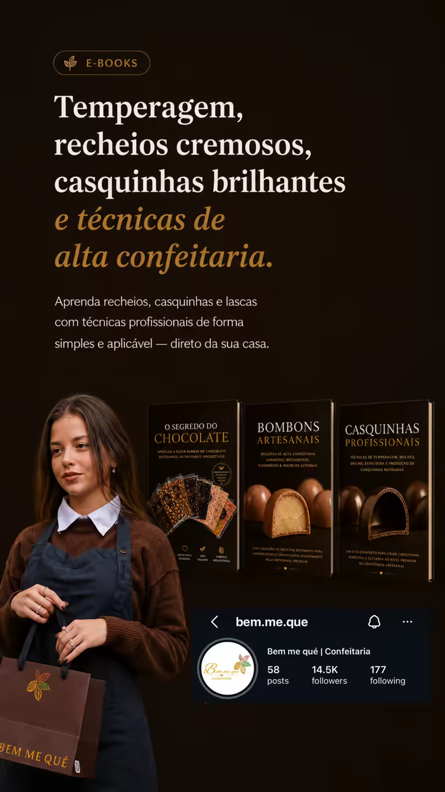 Coleção de ebooks de chocolate — Temperagem, recheios cremosos e técnicas de alta confeitaria por Judith Kolker